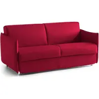 Dmora Verceia - Canapé-lit 2 places, 160x95 cm Rouge, Déhoussable Italy