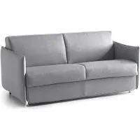 Dmora Gravere - Canapé-lit 3 Places, 200x95 cm Gris, Déhoussable Fabriqué en Italie