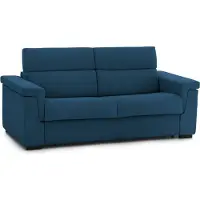 Dmora Biscossi - Canapé-lit 2 places, 205x95 cm bleu, Déhoussable Italy