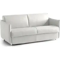 Dmora Trovo - Canapé-lit 2 places, 180x95 cm Gris Clair, Déhoussable Fabriqué en Italie