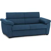 Dmora Salorno - Canapé Lit 2 Places, 185x95 cm bleu, Déhoussable Italy