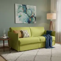 Dmora Trovo - Canapé-Lit 2 Places, 180x95 cm Vert, Déhoussable Italy