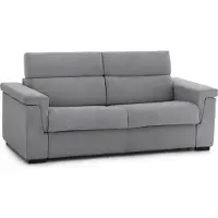 Dmora Rigolato - Canapé-lit 2 Places, 185x95 cm Gris, Déhoussable Fabriqué en Italie