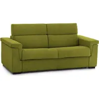 Dmora Brusasco - Canapé-lit 2 places, 205x95 cm vert, déhoussable Italy