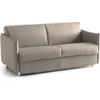 Dmora Cecina - Canapé-lit 3 places, 200x95 cm Gris taupe, Déhoussable Italy