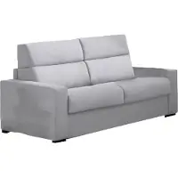 Dmora Casabona - Canapé-lit 2 Places, 180x95 cm Gris, Déhoussable Fabriqué en Italie