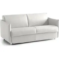 Dmora Verceia - Canapé-lit 2 Places, 160x95 cm Gris Clair, Déhoussable Italy