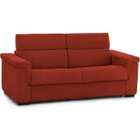 Dmora Biscossi - Canapé-lit 2 places, 205x95 cm orange, déhoussable Italy