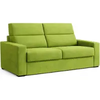 Dmora None - Canapé-lit 2 Places, 180x95 cm Vert, Déhoussable Fabriqué en Italie