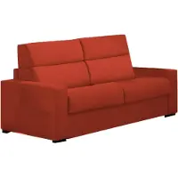 Dmora Marcon - Canapé-Lit 3 Places, 220x95 cm Orange, Déhoussable Italy