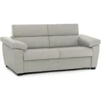 Dmora Salorno - Canapé-lit 2 Places, 185x95 cm Beige, Déhoussable Fabriqué en Italie
