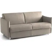 Dmora Follina - Canapé-lit 2 Places, 160x95 cm Gris Taupe, Déhoussable Italy