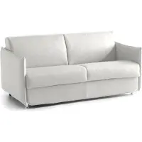 Dmora Follina – Canapé-Lit 2 Places, 160x95 cm Gris Clair, Déhoussable Italy
