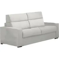 Dmora Casabona - Canapé-lit 2 Places, 180x95 cm Gris Clair, Déhoussable Fabriqué en Italie