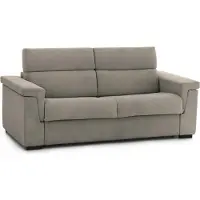 Dmora Benedetto - Canapé-lit 3 places, 225x95 cm Gris Tourterelle, Déhoussable Italie
