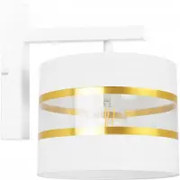 Light11 HOME Applique murale élégante Kinkiet dorée, abat-jour 20 cm, LED, style moderne
