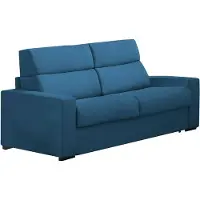 Dmora Casabona - Canapé-lit 2 Places, 180x95 cm bleu, Déhoussable Italy