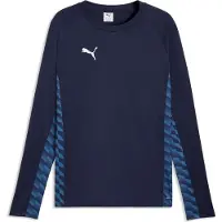 Puma Sweat d'entraînement teamLIGA26 Jr, taille : 128, couleurs : Navy-White-Blue Horizon