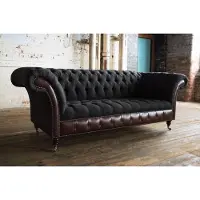 AEA Chesterfield Design Luxus Polster Sofa Couch Sitz Garnitur Leder #a1