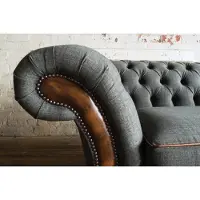 AEA Chesterfield Design Luxus Polster Sofa Couch Sitz Garnitur Leder #198