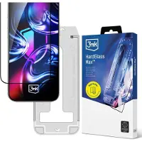 3MK Szkło hartowane HardGlass Max z aplikatorem do Apple iPhone 15 Plus/16 Plus (1 pcs, Apple iPhone 15 Plus, Apple iPhone 16 Plus), Téléphone portable : film de protection, Transparent