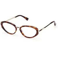 Max Mara Lunettes de Vue MM5185 53/15/140 Dark havana Front acetate / metal WOMAN MM5185