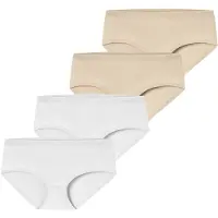 Schiesser Culotte ' Invisible Cotton ' sable / blanc