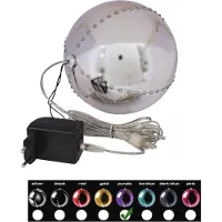 Europalms Boule de neige LED 15cm, violet (83501248)