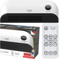 Adler Rideau d'air AD 7751 Noir. Blanc 2000 W
