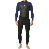 Rip Curl Omega 3/2 Mm Gb Steamer Long Sleeve Back Zip Neoprene Suit Noir L Homme