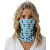 Blue Moana Whale Neck Warmer Bleu