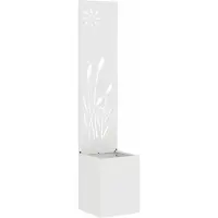 Syfax Écran de confidentialité de jardin Fretwork Blanc 32 x 150 cm