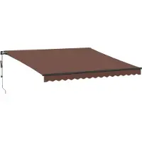 vidaXL Automatique Manuel Marron 400x300 cm