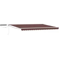 vidaXL Auvent Rétractable Électrique Marron 5 X 3 M