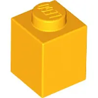 LEGO 250 pièces , pièces n° 3005 en orange clair (Bright Light Orange)
