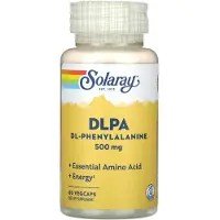 Solaray Dlpa Dl-phenylalanine 500mg 60 Units Blanc