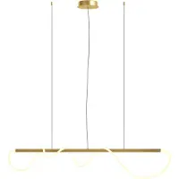 Maytoni Tau LED Suspension, lampe à suspendre 30W couleur or blanc chaud (1250 lm)
