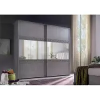 AEA Schwebetüren Schrank Kleiderschrank mit Spiegel Holz Luxus Modernes