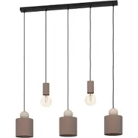 Eglo 900346 GAZZOLA E27 Suspension à 5 branches 910x150mm moka sable