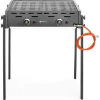 Hendi Gril à gaz Roast-Master Pro noir, Noir, 11,6kW, 790x560x(H)900mm