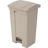 Jantex Poubelle de cuisine à pédale beige 87 L