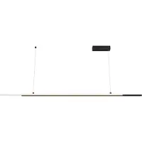 Maytoni Halo LED Suspension, lampe à suspendre 2x 48W Noir Blanc Neutre (1100 lm)