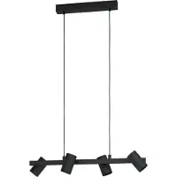 Eglo Lampe suspendue salle à manger Gatuela 1 4 lumières noir