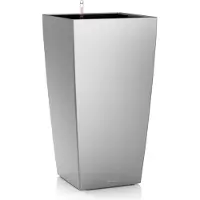 Lechuza Cubico Premium 40 - Kit Complet, Argent Métallisé 75 Cm