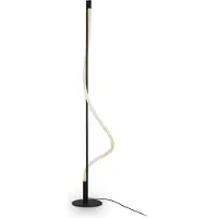 Maytoni Lampadaire LED, aluminium noir H 150 cm
