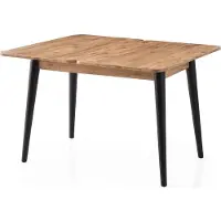 Skye Decor , Dolunay - 1284, Pin atlantique, Table de salle à manger extensible, 100 x 75 x 60 cm, 100 % ESPANGES MÉLAMINÉES