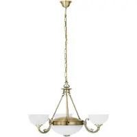 Eglo Savoy, Fixe, Bronze, Blanc, Métal, Verre, IP20
