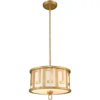 Gilded Nola Suspension Lemuria, finition or vieilli, 2xE27x60W, métal, dimensions : 123,2 x 37,5 x 37,5 cm, IP20,