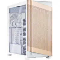 Silverstone Technology SETA A2 Un flux d'air vraiment puissant : un mid-towe exceptionnellement polyvalent (ATX), Boîtier PC, Blanc, Or