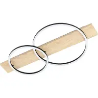 Eglo Lampe de plafond Boyal 2L - en plomb - avec aspect bois